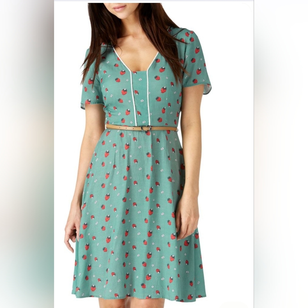 SugarHill Boutique Vintage Strawberry Dress Size 10